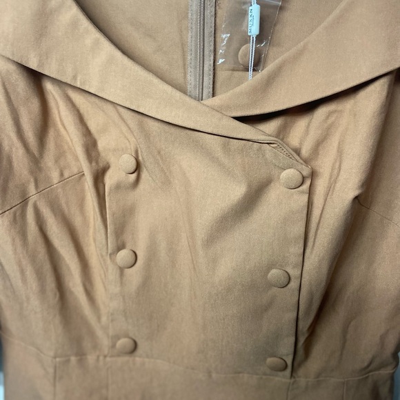 Women's Tan Dress - Picture 5 of 8